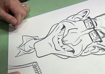 Cartoonists Visit KAF