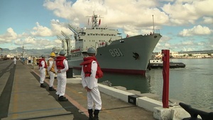 Chinese Navy Ships Visit Pearl Harbor B-roll