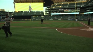 Staff Sgt. Ty Carter Ceremonial First Pitch