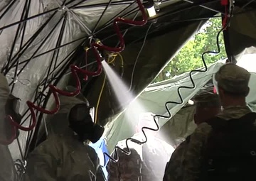 20th SUPCOM (CBRNE) Commander, Brig. Gen. James Burton, Visits U.S. Army Units Under His Command Taking Part in Prominent Hunt and Vibrant Response Training Exercises