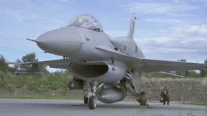 Portrait of Lt. Col. Paul, F-16 Polish Pilot
