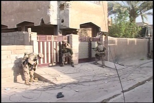 Operation Phantom Fury combat footage from Fallujah - Rooftop fighting breaching night fighting