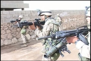 Marines take Fallujah from enemy hands during Operation Al Fajr, Operation Phantom Fury - BROLL package