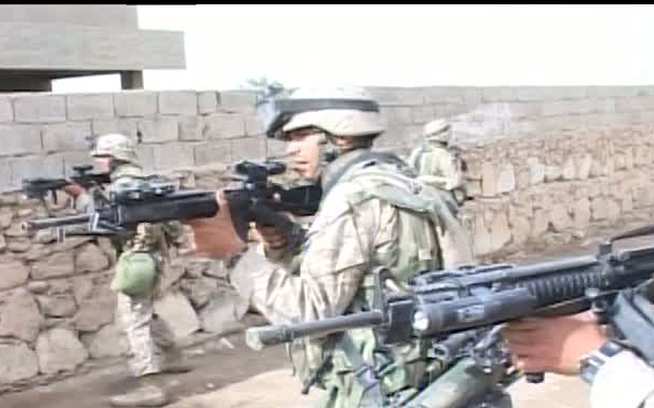 Marines take Fallujah from enemy hands during Operation Al Fajr, Operation Phantom Fury - BROLL package