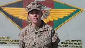1st Lt. Genevieve Harmon Sends Greeting for 2013 Marine Corps Marathon