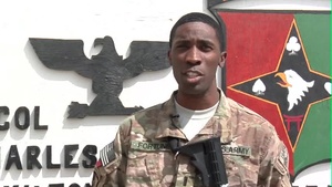 1LT Calvin Fortune New York Giants Shout Out