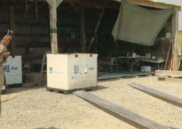 455th ELRS Maintenance Inspectors perform Limited Techinical Inspections on Retrograde Equipment (BRoll)