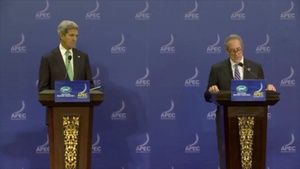 Secretary of State Kerry and USTR Froman Press Conference in Bali, Indonesia