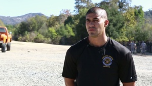 Red in the Face: Marines Endure Pepper Spray Training (Interview - Serna)