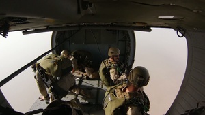 26th MEU Force Recon Parachute Operations with Montana Army National Guard