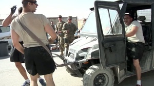 B-Roll of Deployed Soldiers Raising Money for the CFC