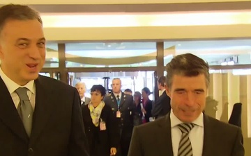 President of Montenegro Filip Vujanovic Visits the NATO Headquarters
