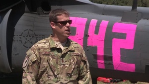 Job of a Pilot Fighting Rim Fire Near Yosemite
