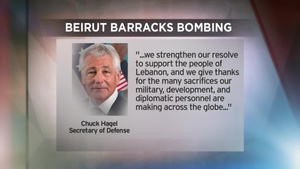 Hagel Marks Beirut Bombing Anniversary