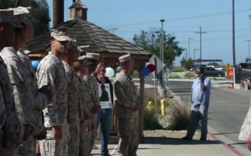 Marines Welcomed Home from Afghanistan After Supporting Georgians