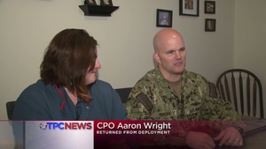 Sailor Surprised Family With Return from Deployment