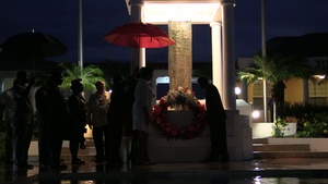 scgrenada30 - St. George's University wreath laying