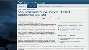 Air Force Report: Account Locks