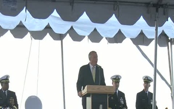 Decommissioning ceremony for USS Thach