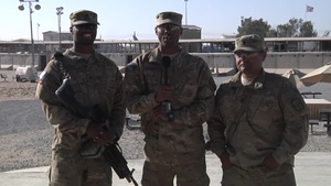 Spc. Dominique Armour, Spc. Shannon Palmer, Spc. Miguel Juarez