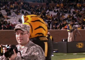 Guardsmen Swear in at Mizzou Football game