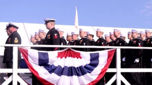 USS North Dakota Christened