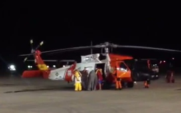 Coast Guard, Navy Rescue 4 Aboard Sailboat 242 Miles Off Virginia Beach, Va.