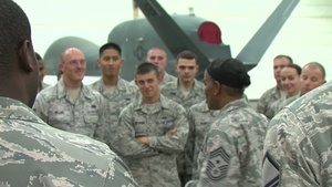 CMSgt Frey Visits the 380th