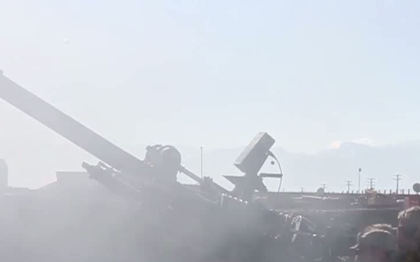 1-76 FA Fire M119 Howitzer