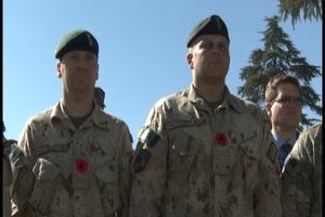 Camp Eggers, Afghanistan Remembrace Day Observance