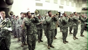 234th Army Band plays the National Anthem