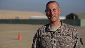 1st Lt. John McGee gives a Blue Jackets Shout Out