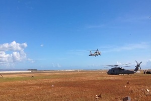 Marines Unload Supplies in Tacloban Air Base