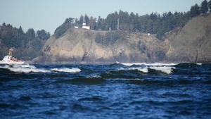 CGC Orcas departing the Columbia River