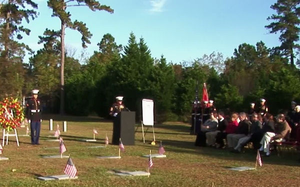 Military Funeral Honors and Marine Corps Birthday 2013 Wreath Laying Ceremony