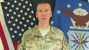 Senior Master Sgt. Brian Gross Greets family