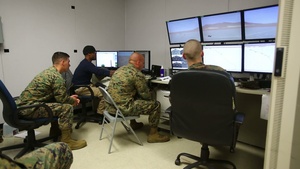 7th ESB Marines Use Convoy Combat Simulator