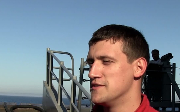 USS Pearl Harbor - Hull Maintenance Technician (HT) Fire Control Technician (FTA) Christopher Burns