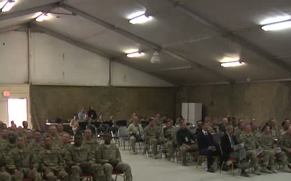 Soldiers Deployed to Afghanistan are Naturalized of Veteran's Day.