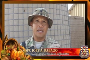 Spc. Joey A. Rabago