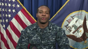 Petty Officer 3rd Class Brandon Blue