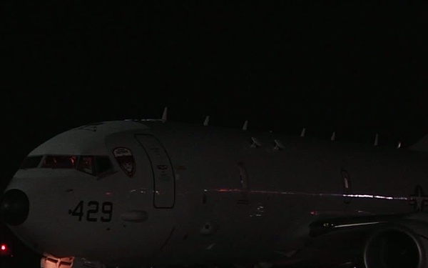 Navy P-8 Lands on Kadena