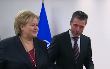 Norway Prime Minister Visits NATO Headquarters