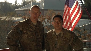 Senior Master Sgt. Billy Davis and Lt. Col. Rudy Cancino