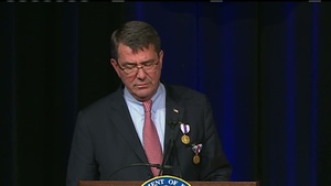 Carter Addresses Budget Issues During Farewell Ceremony