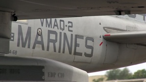General Rudder Flies in Prowler During Forager Fury II