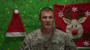 Sgt. Jared Palmer Holiday Shout Out