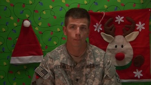 Spc. Anthony Pettingill Holiday Shout Out