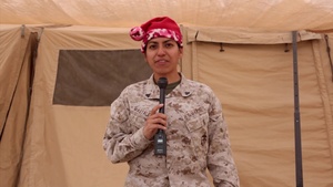 Marine Cpl. Gabriela Martaleyva sends holiday greeting from Afghanistan