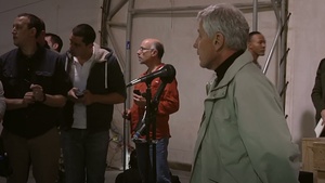 Secretary of Defense Chuck Hagel Visits Camp Leatherneck (Part 2 of 3)